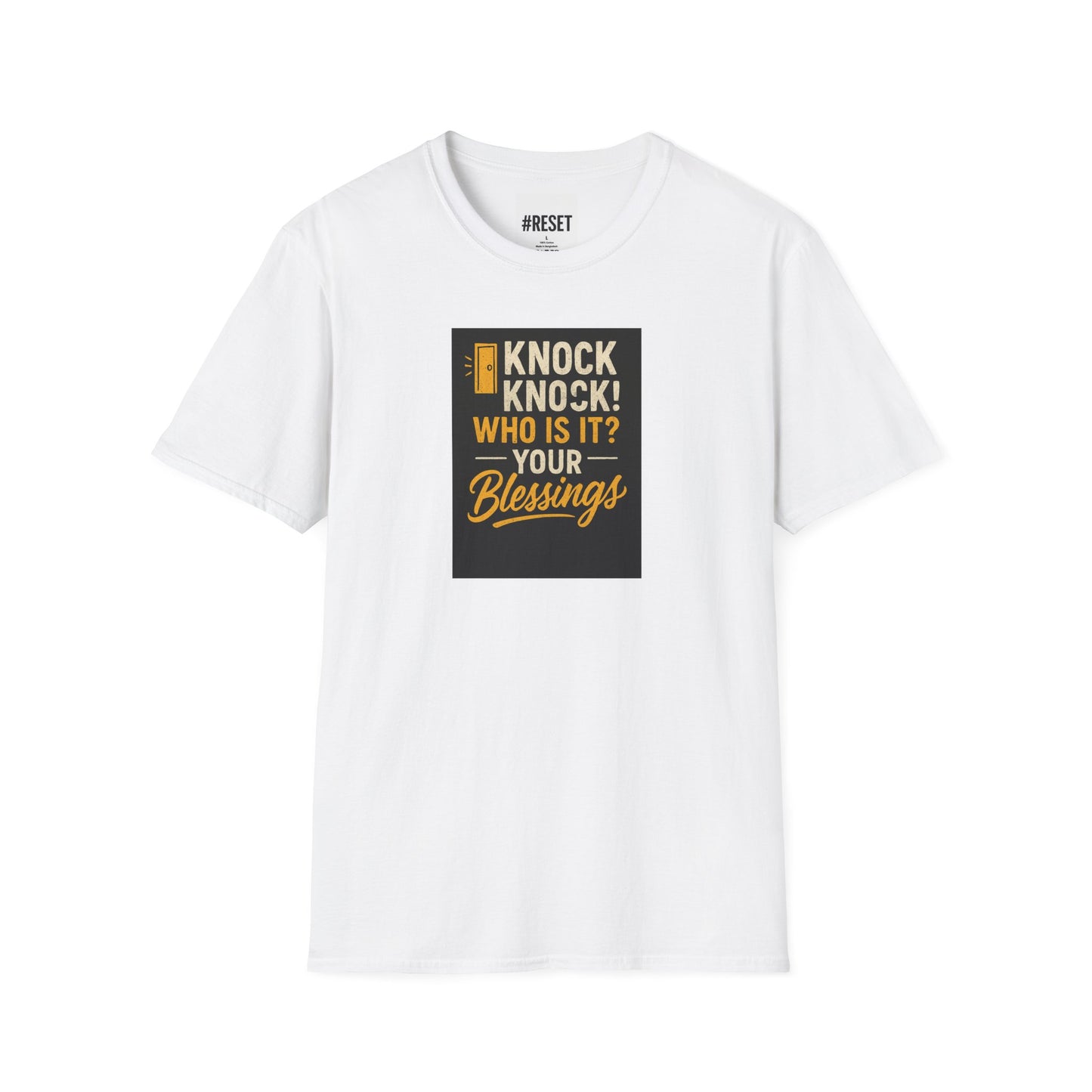 Knock Knock Blessings - Unisex Softstyle T-Shirt